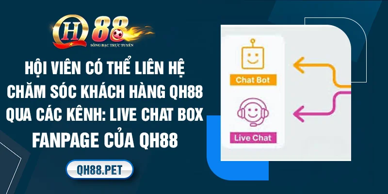 Hội viên có thể liên hệ chăm sóc khách hàng QH88 qua các kênh